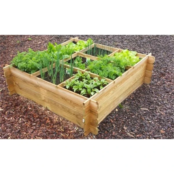 Moestuinbak - Vierkant 140 × 140 × 40 Cm 3 Moestuinbak - Vierkant 140 × 140 × 40 Cm