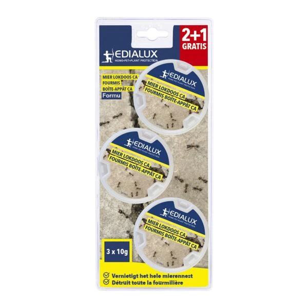 EDIALUX Formu Gebruiksklare Mierenlokdoos 2 + 1 - Set Van 3 Stuks 4 EDIALUX Formu Gebruiksklare Mierenlokdoos 2 + 1 - Set Van 3 Stuks - Afbeelding 2