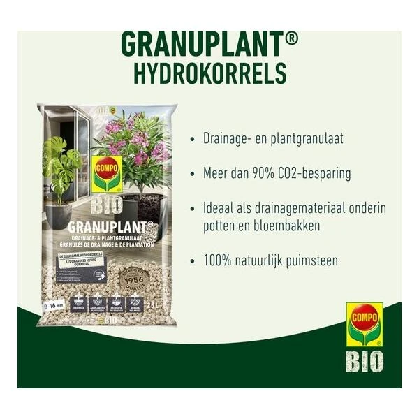 Compo Bio Granuplant Puimsteenkorrels - 25 L 4 Compo Bio Granuplant Puimsteenkorrels - 25 L - Afbeelding 2