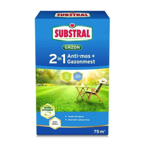 Gazonmest + Anti-mos Substral - 75 M² 3 Gazonmest + Anti-mos Substral - 75 M²