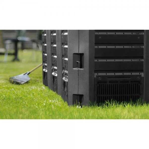 Compostsysteem Zwart 1200 Liter - 3 Vaten 4 Compostsysteem Zwart 1200 Liter - 3 Vaten - Afbeelding 2