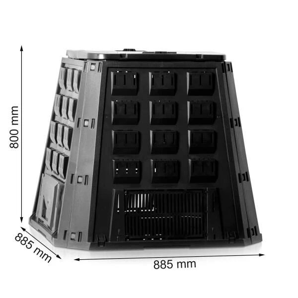 Compostvat Zwart 420 Liter 6 Compostvat Zwart 420 Liter - Afbeelding 4