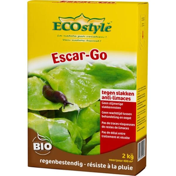 Ecostyle Escar-Go Slakkenkorrels - 2 Kg 3 Ecostyle Escar-Go Slakkenkorrels - 2 Kg