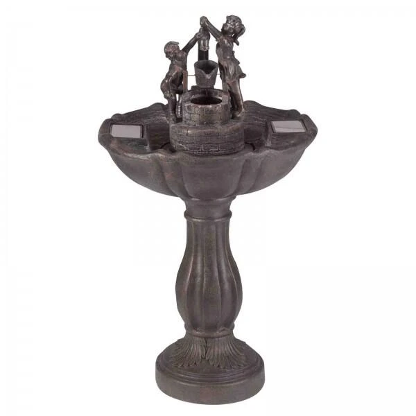 Fontein - Vogelbad Met Omkiepende Emmer Op Zonne-energie 4 Fontein - Vogelbad Met Omkiepende Emmer Op Zonne-energie - Afbeelding 2