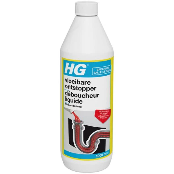 HG Vloeibare Ontstopper - 1 Liter 3 HG Vloeibare Ontstopper - 1 Liter