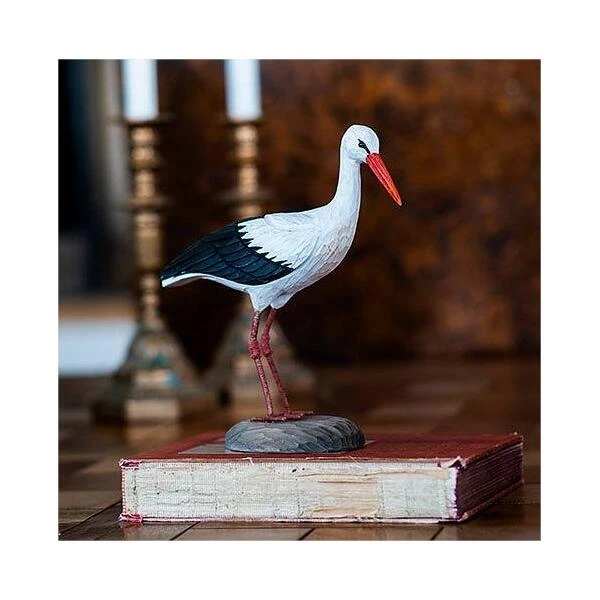 Houten Vogel - Ooievaar 5 Houten Vogel - Ooievaar - Afbeelding 3