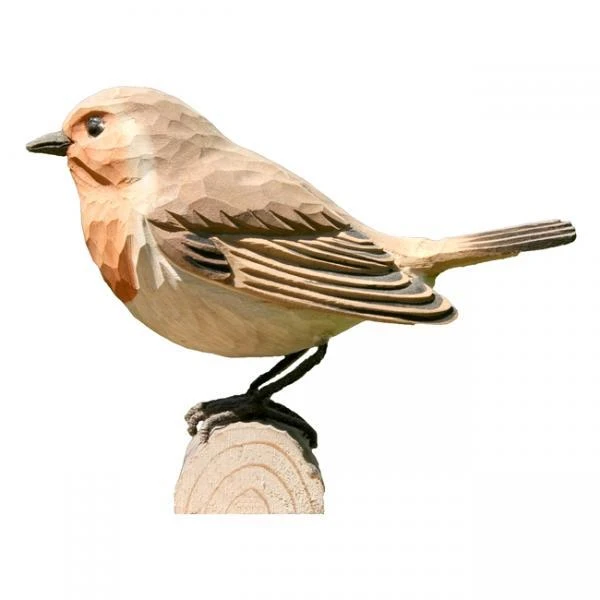 Roodborst In Lindenhout - Handgemaakt 3 Roodborst In Lindenhout - Handgemaakt