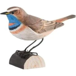 Blauwborst In Lindenhout - Handgemaakt