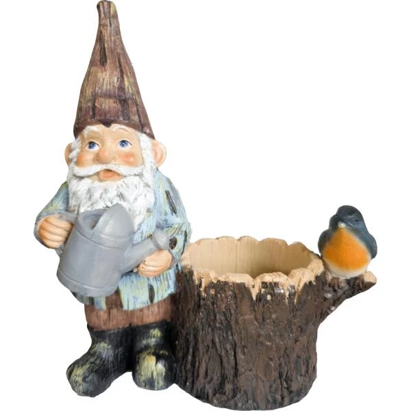 Kabouter Met Bloempot 24 Cm 3 Kabouter Met Bloempot 24 Cm