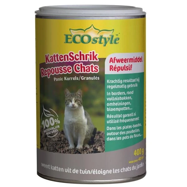 Ecostyle KattenSchrik Korrels - 100% Natuurlijk 400 G 3 Ecostyle KattenSchrik Korrels - 100% Natuurlijk 400 G