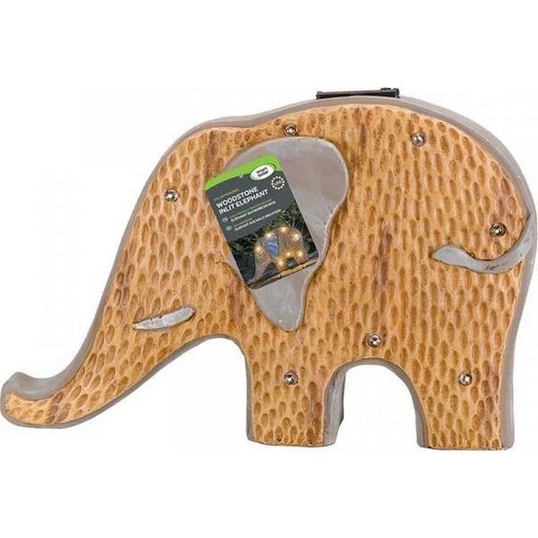 Olifant Woody Met Solarlicht 4 Olifant Woody Met Solarlicht - Afbeelding 2