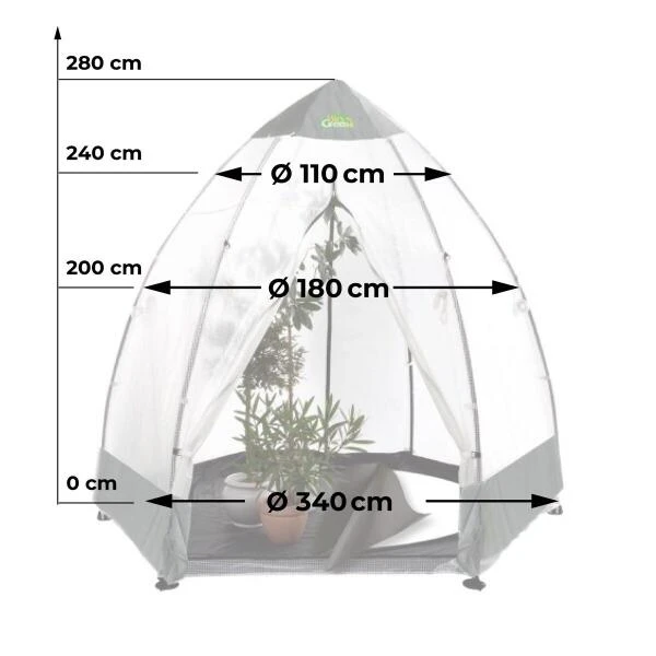 Overwinteringskas XL - 340 × 340 × 280 Cm 5 Overwinteringskas XL - 340 × 340 × 280 Cm - Afbeelding 3