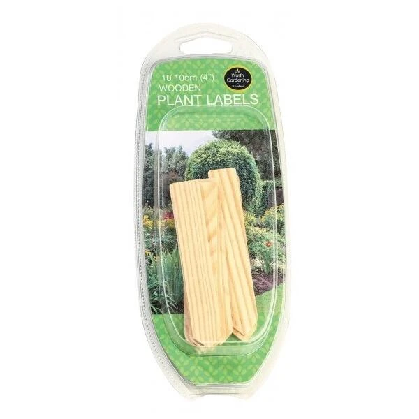Plantenlabels Hout - 10 Cm - Set Van 10 Stuks 3 Plantenlabels Hout - 10 Cm - Set Van 10 Stuks