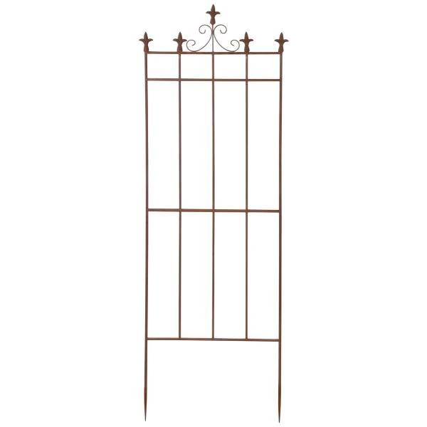 ESSCHERT DESIGN Plantensteun Franse Lelie - Roestiek 3 ESSCHERT DESIGN Plantensteun Franse Lelie - Roestiek