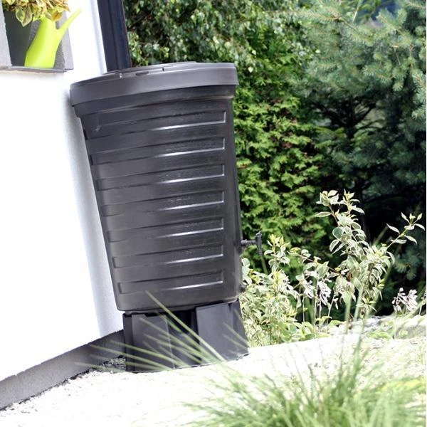 Regenton Zwart - 210 Liter 4 Regenton Zwart - 210 Liter - Afbeelding 2