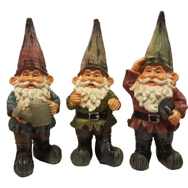 Tuinierende Kabouters - Set Van 3 Stuks 4 Tuinierende Kabouters - Set Van 3 Stuks - Afbeelding 2