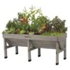 Vegtrug Verhoogde Kweektafel Grijs - 180 × 76 × 80 Cm -Tuindecoratie Winkel vegtrug grijs 180 cm 1517221956 2 600