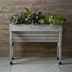 Vegtrug Verhoogde Kweektafel Grijs - 100 × 80 × 80 Cm 7 Vegtrug Verhoogde Kweektafel Grijs - 100 × 80 × 80 Cm -Tuindecoratie Winkel vegtrug grijs 1 m 1517220431 1 600