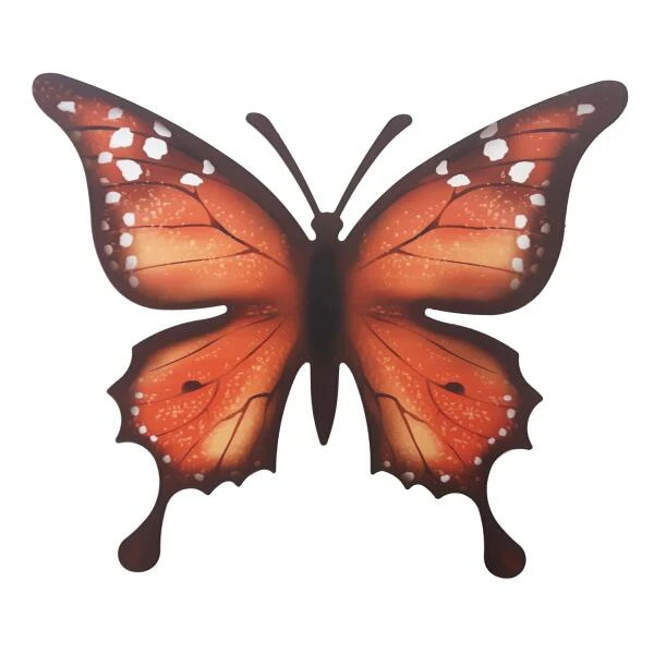 Vlinder Muurdecoratie - Metaal 30 × 25 Cm 4 Vlinder Muurdecoratie - Metaal 30 × 25 Cm - Afbeelding 2