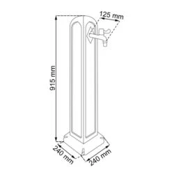 Waterzuil Met Kraan En Aansluiting - Zwart 13 Waterzuil Met Kraan En Aansluiting - Zwart -Tuindecoratie Winkel waterzuil zwart 1549709948 4 600